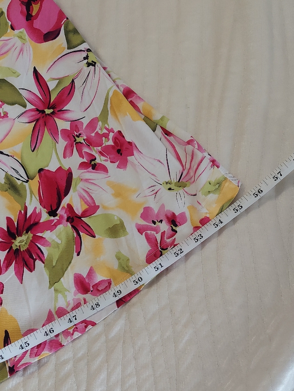 Sleeveless Pink Floral Fit-and-Flare Dress - Picture 11 of 13